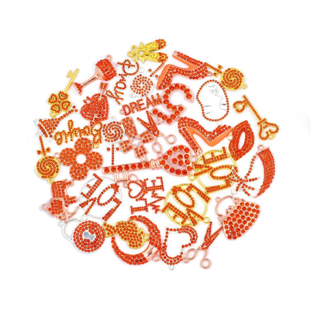 Charms 35pcs Mixed Colorful Delicated Charms picked at random For Women DIY Jewelry Accessories Purse Bowknot Perfume High heel Shoe 230907