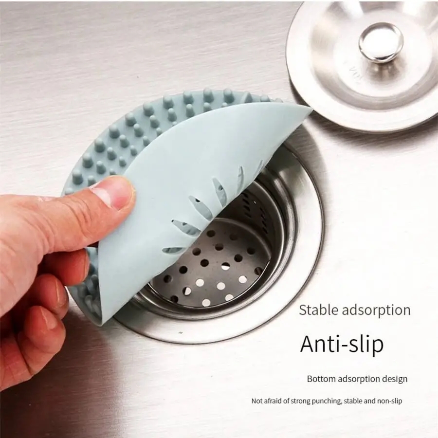 Sink Anti-blocking Floor Drain Cover Shower Drain Strainers Bathtub Stopper Silicone Sink Cover Hair Catchers Bathroom Filter