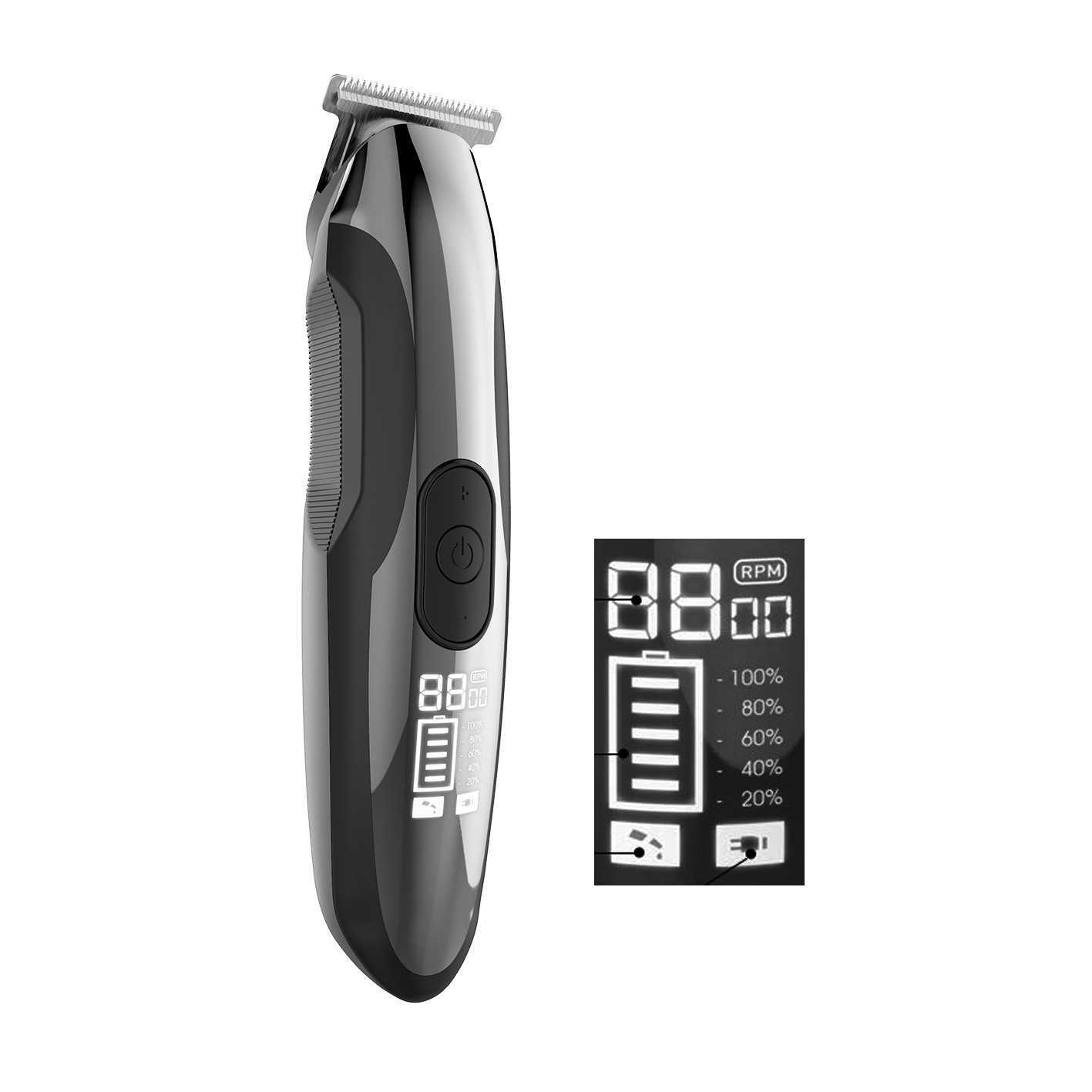 Cordless Hair Trimmer Cutter Kit 4 in 1 Hair Clippers Electric Razor Beard Grooming 3 Speeds T-Blade Detailer for Men P0817