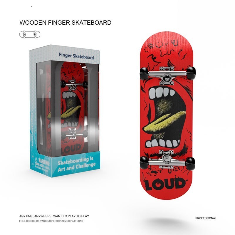 Finger Toys Wooden Fingerboard Set Finger Scooter Finger Skate Board Maple Wood Professional Mini Skateboard Kid Toys for Boys 230907