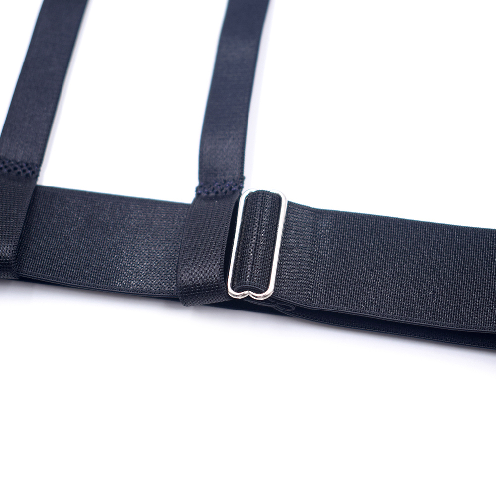 Suspenders Black Simplicity Sexy Garter Belt for Women Thigh High Stockings Adjustable Elastic Leg Sock Suspenders Belt Metal Clips 230907