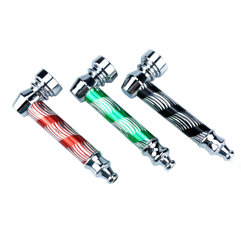 Metal Smoking Pipes Dry Herb Tobacco Hand Portable Pocket Smoke Pipe