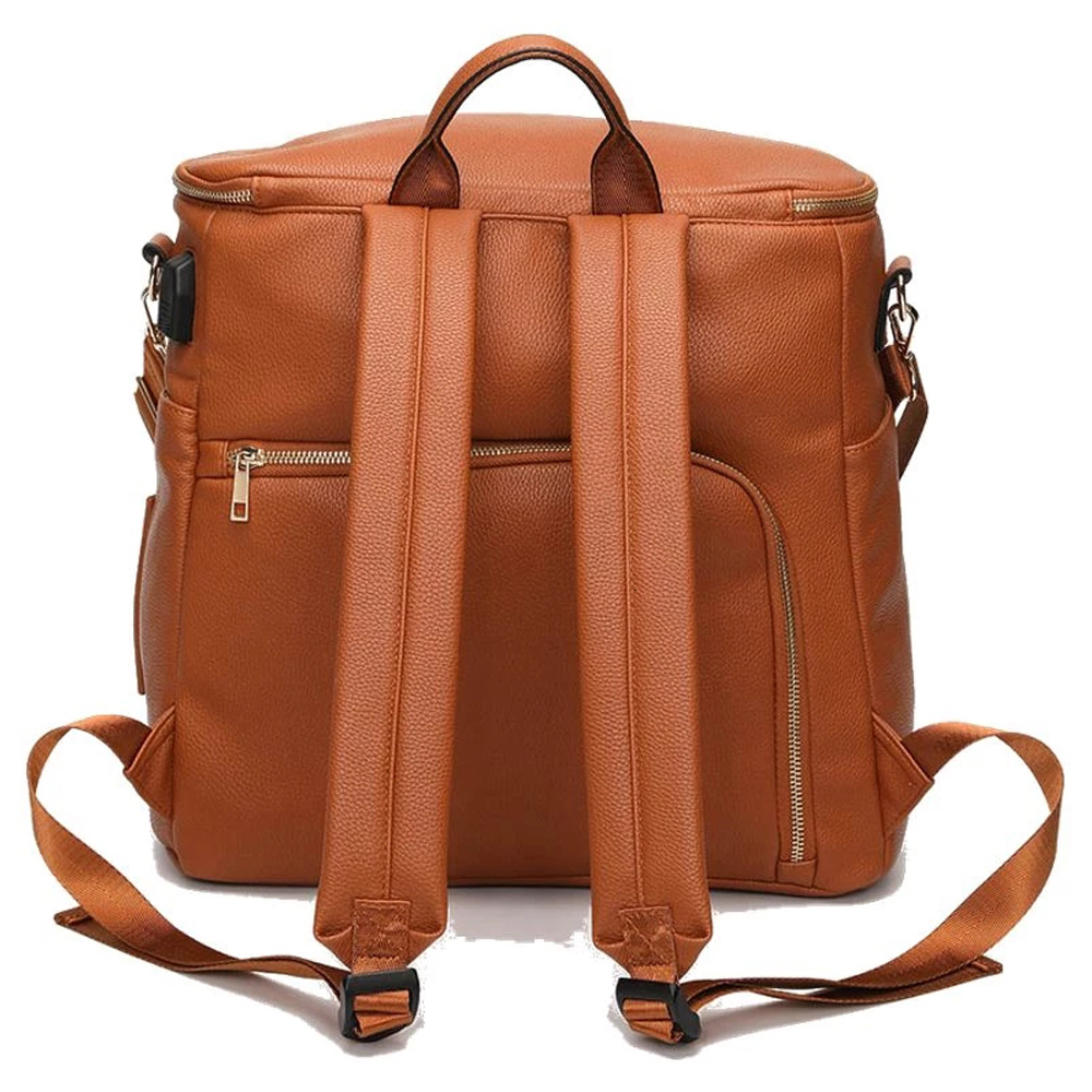 Diaper Bags Tas Popok Kulit PU Ransel Jinjing Travel Kapasitas Besar Hamil Stroller Organizer Ganti Alas 230907