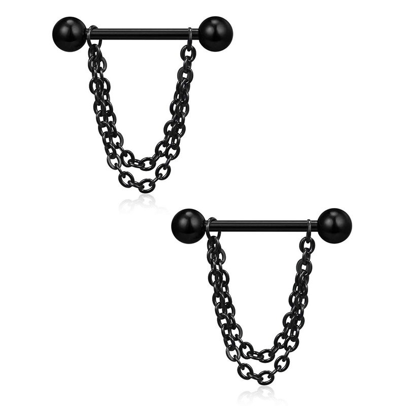 Sexy Nipple Ring Nipple Piercing Bars 316L Surgical Steel Body Piercing Barbell Jewelry Antii-allergy Black Silver Gold Color Top Quality Wholesale Pr