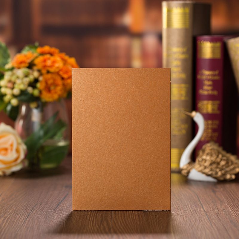 Personalized Wedding Invitations Cards With Hollow Lace Gold Dress Bridal and Groom Laser Cut Party Cards ZZ