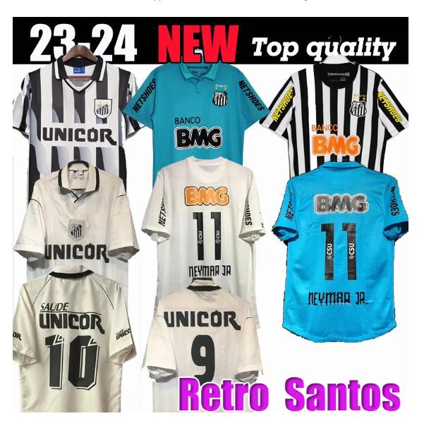 Santos FC #10 PELE Retro Soccer Jersey 1970 56 97 98 99 01 11 12 13 PATO SANCHEZ SOTELDO ELANO ANDRE F ANDERSON BORGES Vintage Classic Football Shirts 23/24 MARINHO ABB