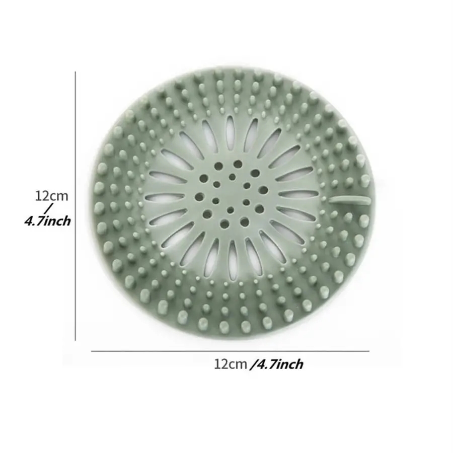Sink Anti-blocking Floor Drain Cover Shower Drain Strainers Bathtub Stopper Silicone Sink Cover Hair Catchers Bathroom Filter