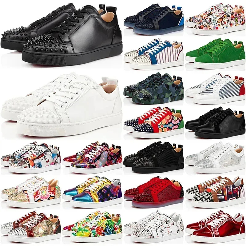 hot sale designer shoe men red bottoms sneaker loafers black spike patent cristian red bottomshoes bottom christian loubitons loubotins louboutinr louboutin ZQL2