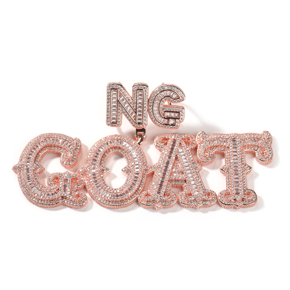 Charms UWIN Customized Name Pendant Necklace for Women Men Iced Baguettecz Letter Bling Cubic Zircon Letters Charms Fashion Jewelry 230908