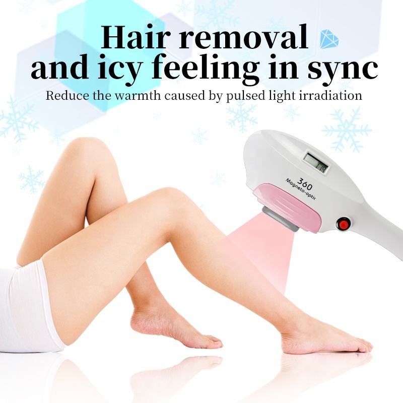 Non-invasive Freezing Point Depilation Pain-free Instrument OPT Laser Fast Hair Pigment Remove Skin Texture Improver Multi-language Options