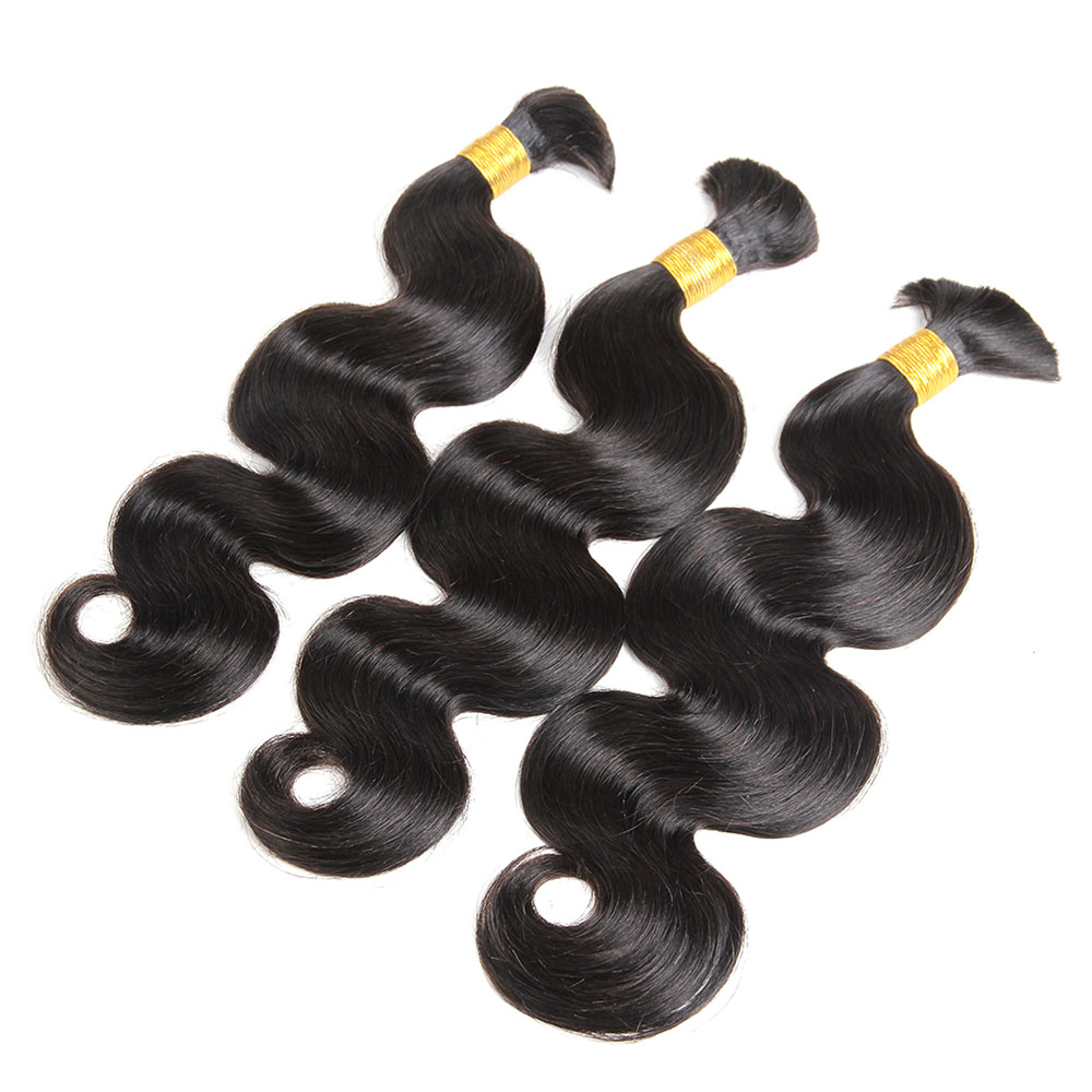 FUGUANRENFA Brazilian Body Wave Human hair Bulk For Good Quality Cheapest Price 8-30 Inch 3Pcs/Lot Braiding Braid Extensions
