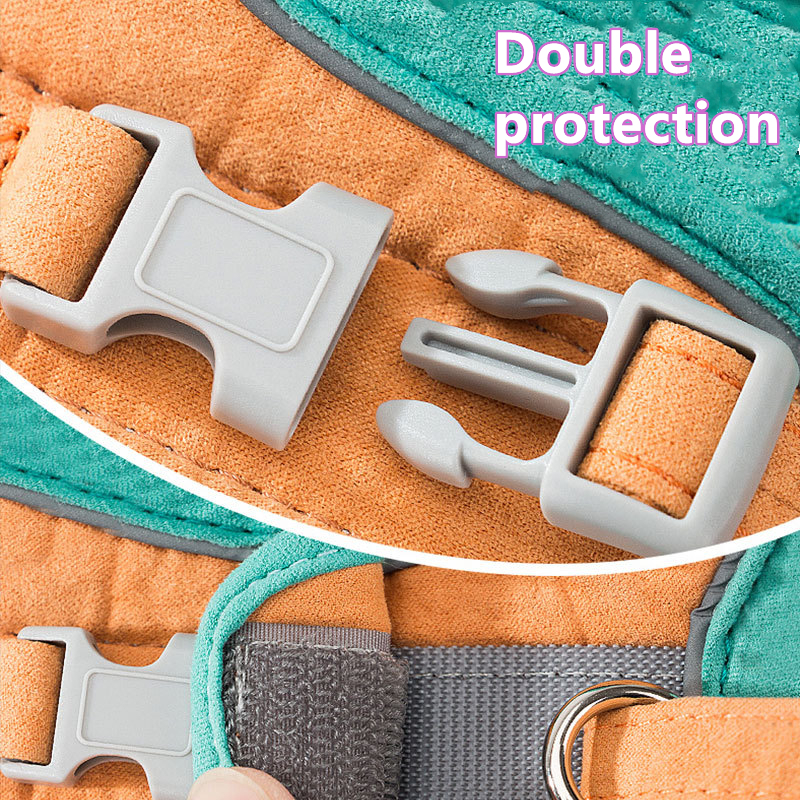 Dog Collars Leashes Pet Cat Vest Harness and Leash Set Comfortable Breathable Cats Collar Outdoor Traction Rope for Walking Accessories 230907