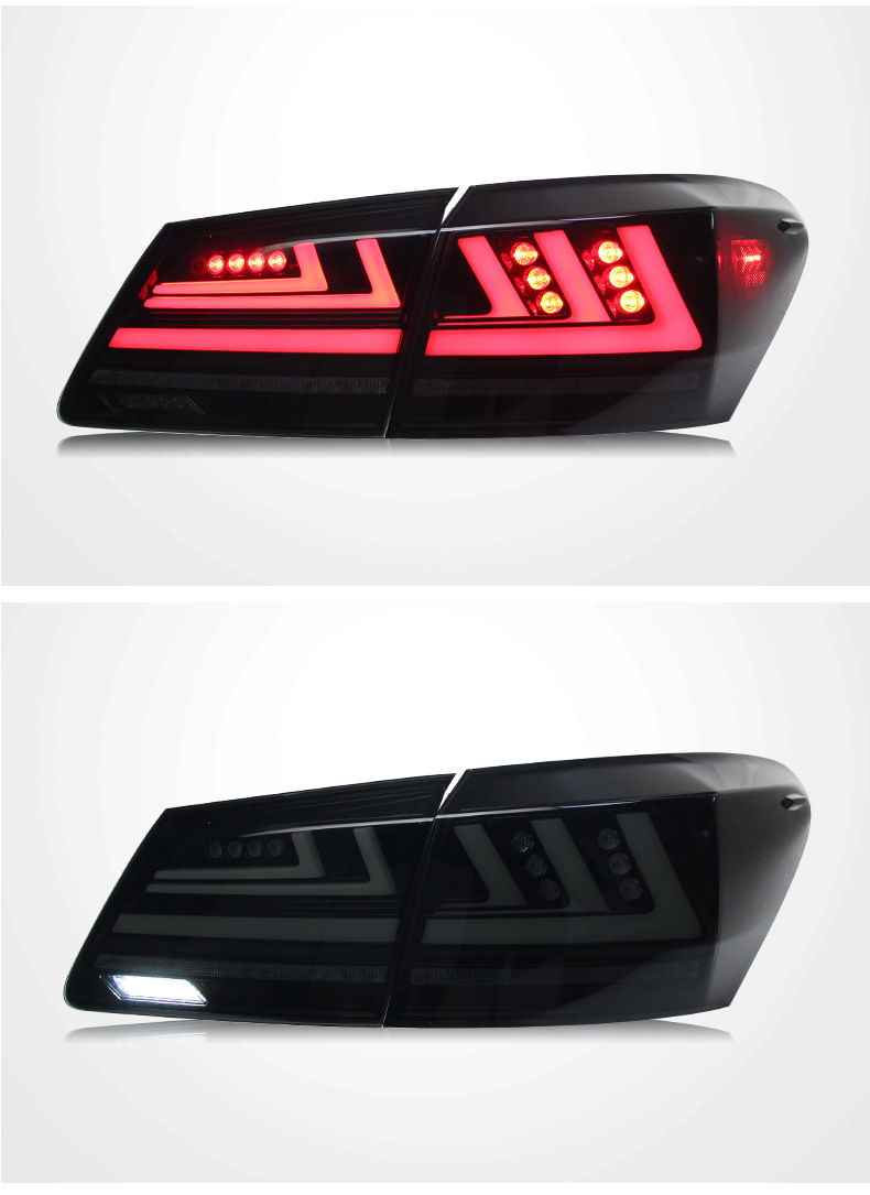 For Lexus ES Taillight Assembly 2006-2012 Upgrade LED Taillights Rear Brake Reversing Highlight Turn Signal Light