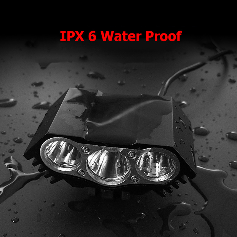 Bike Lights Super Bright Bicycle Front Light 3xT6 LED Outdoor MTB Road Headlight Waterproof Safe Cycling Lamp With Battery Pack BC0533 230907