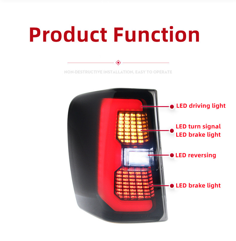 Taillight all LED For Jeep Grand Cherokee 1999-2004 Rear Lights LED Signal Brake Taillights Reversing Highlight