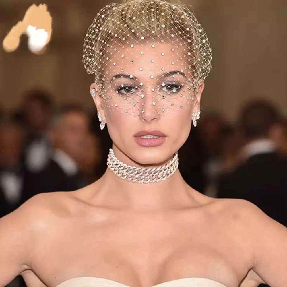 Birdcage Veil Blusher Veil White Black Headband Veil for Bridal Fascinators Face Net Mask Hair Jewelry Accessories Veils