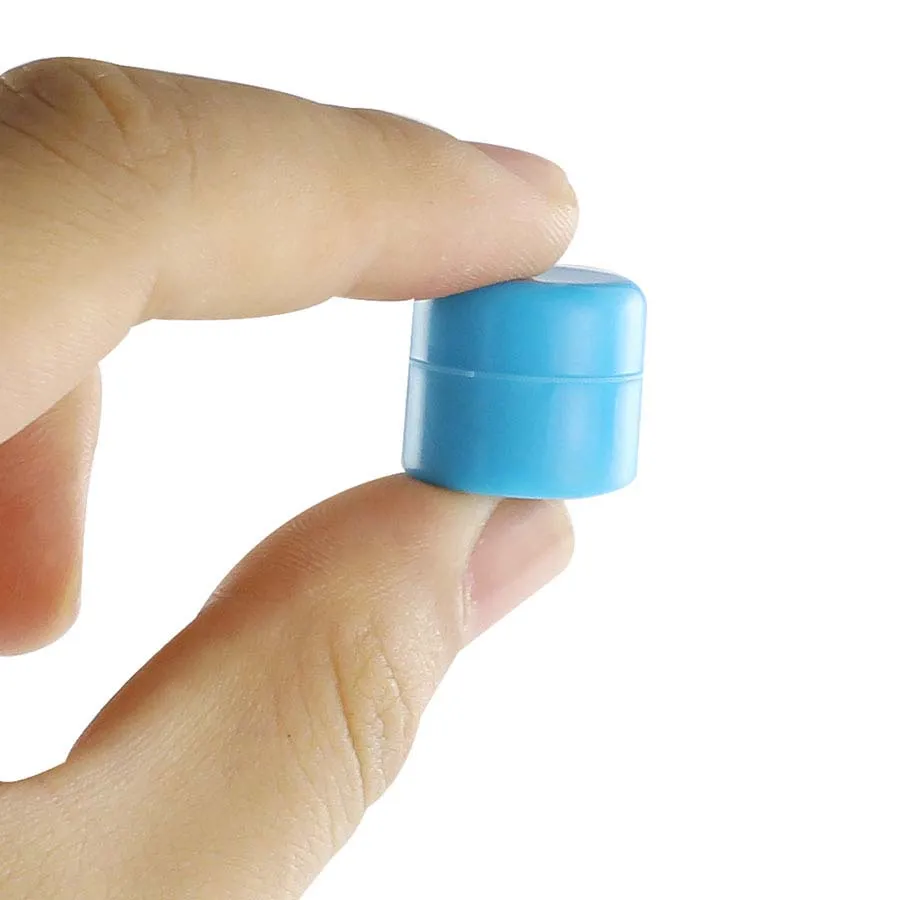 Super Mini jar 2ML silicone wax dabber rig containers MOQ=10pcs storage bottles use for organization random color LL