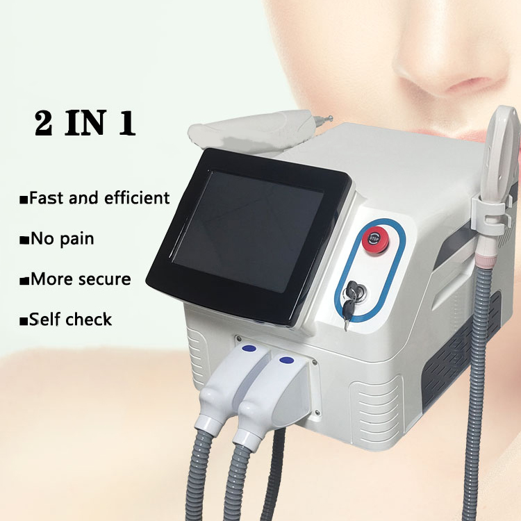 CE Approved Mini Hair Removal Pain-less OPT Laser Machine Picosecond Tattoo Pigment Removal Skin Tightening Device Multi-language Available for Commer