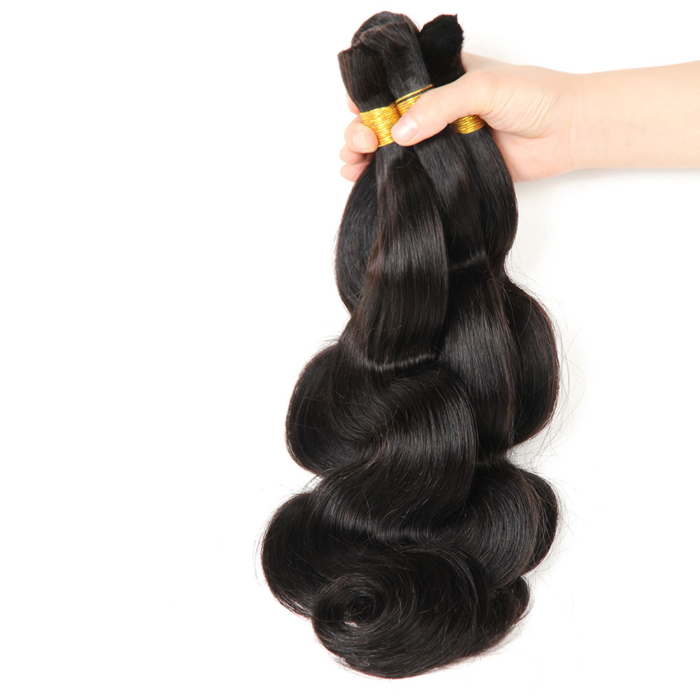 FUGUANRENFA Brazilian Body Wave Human hair Bulk For Good Quality Cheapest Price 8-30 Inch 3Pcs/Lot Braiding Braid Extensions