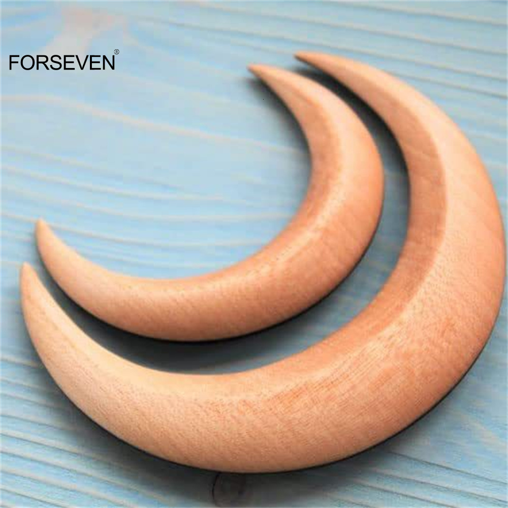 Wedding Hair Jewelry Moon Hair Fork Ramadan Solid Color Wooden Hair Sticks Elegant Mubarak Fashion Hair Accessories Women Girl Hair Clips Gift 230907