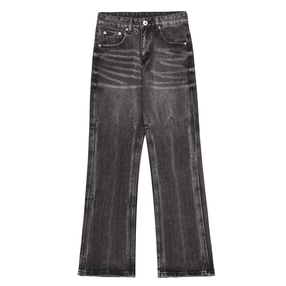 Men's Jeans Wide Leg Mens Black Loose Straightleg Flared Trousers Summer Casual Streetwear Vintage Autumn High Street Y2k Denim Pants 230909