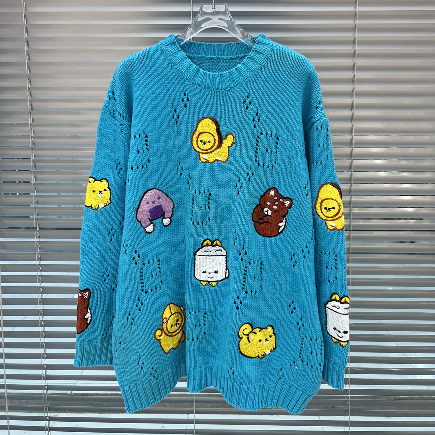 women Hoodies Sweaters sweatshirts Letter jacquard looseness Long sleeve sweater Pullover Casual Crewneck Loose Printed Autumn and winter tops