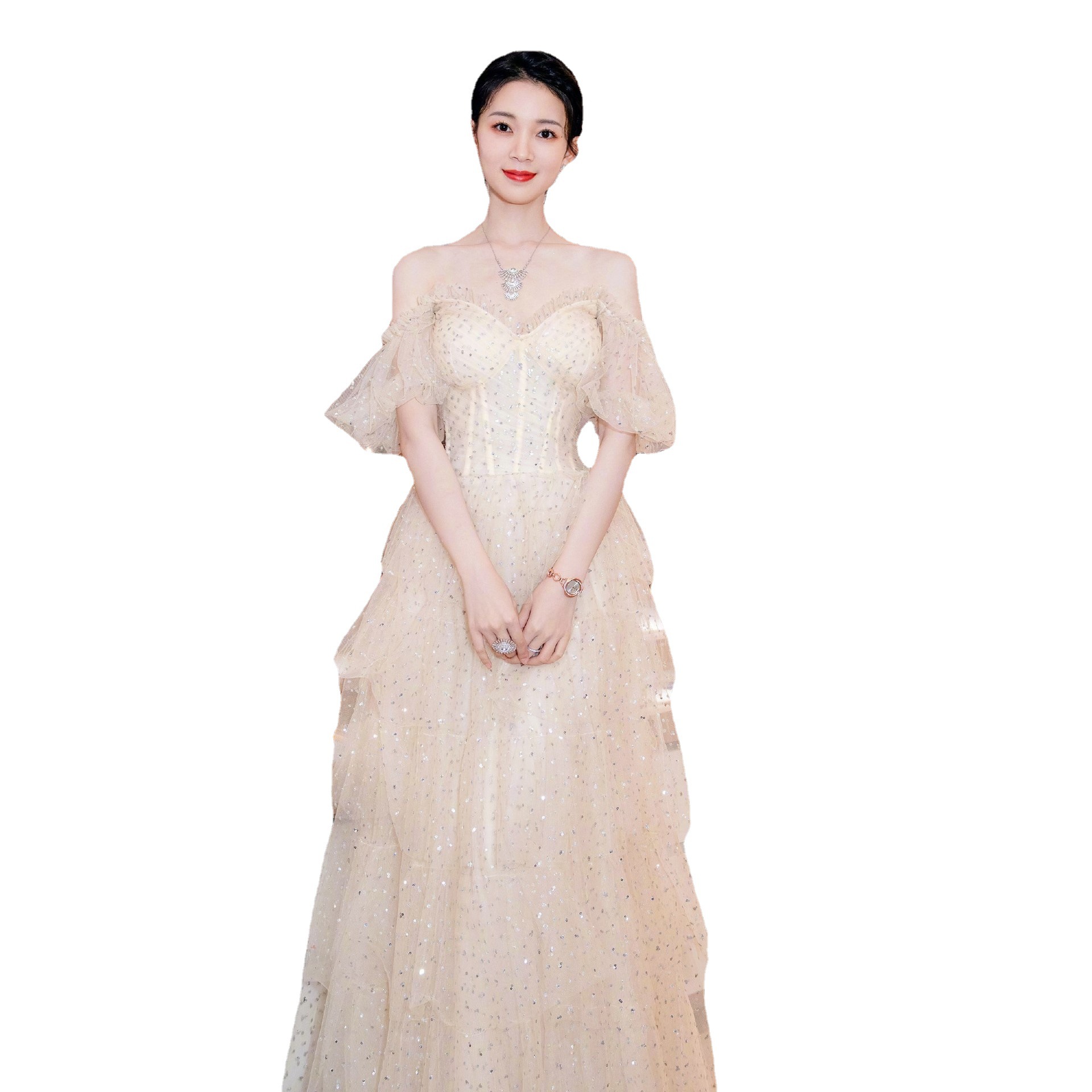 2023 Dubai Crystal Ball Gown Wedding Dresses Plus Size Long Sleeves Lace bling vestido de novia Garden Country Bridal Party Gowns Robe De Soiree