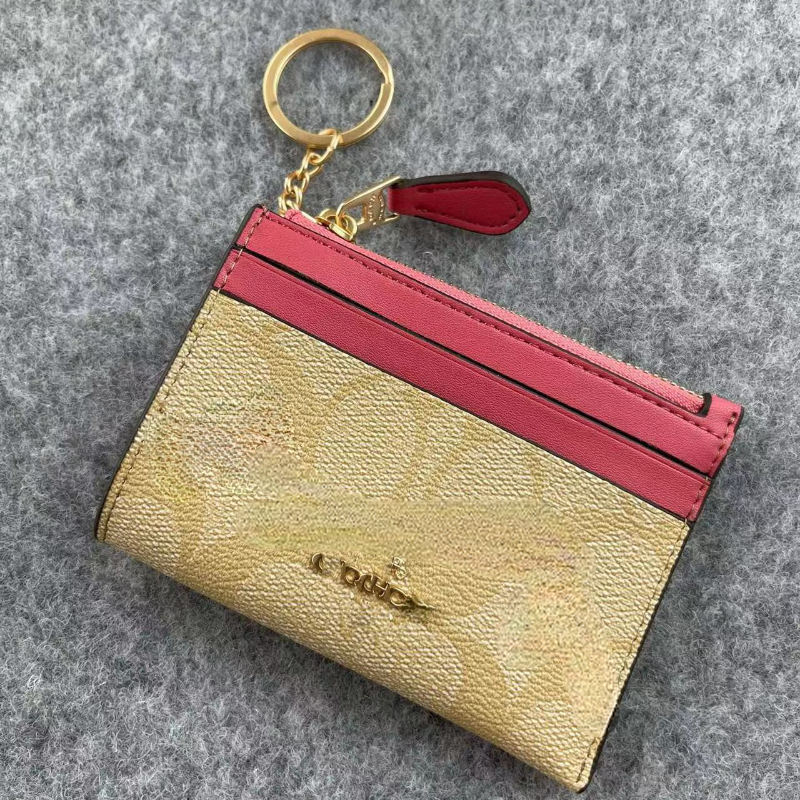 Luxury Wallets Card Holders Change Women's Purse Classic Zipper Bag Gift Box Set