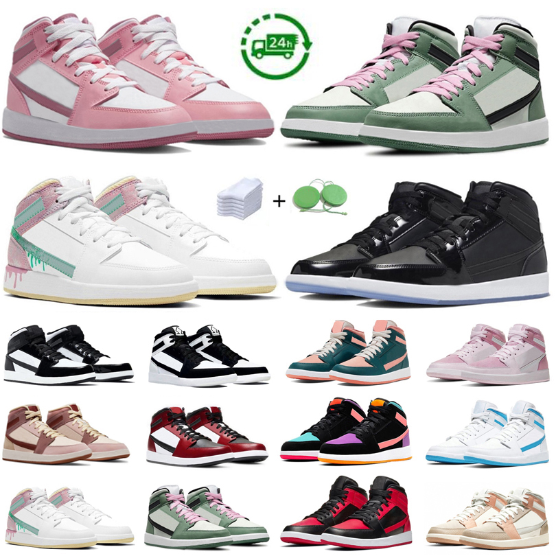 Mid Basketball Shoes For Men Women Sneaker Panda Space Jam Light Smoke Grey Camo Diamond Digital Pink Dutch Green Royal Paint Drip Mens Trainers Sports Sneakers GAI