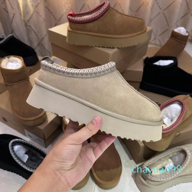 Designer ugglies boots Women Australia Snow Boot Womens Tazz Tasman Slippers Ultra Mini Platform Booties Winter Suede Woolen Warm Fur Ankle Shoes