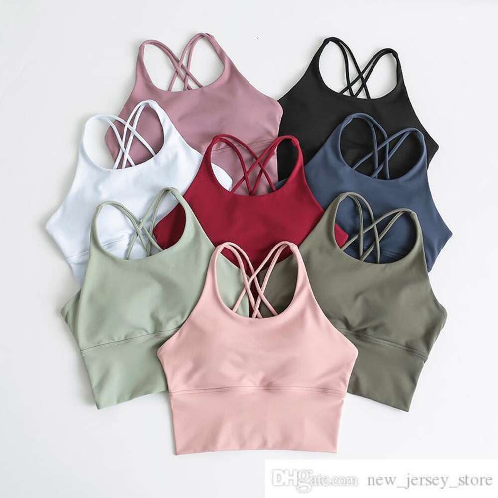 Yoga Outfit Nickckel Sports Bra Womens Gym Workout Running Tank Top Athletic Fitness Vest Underwear Shockproof Push Up Bras272z