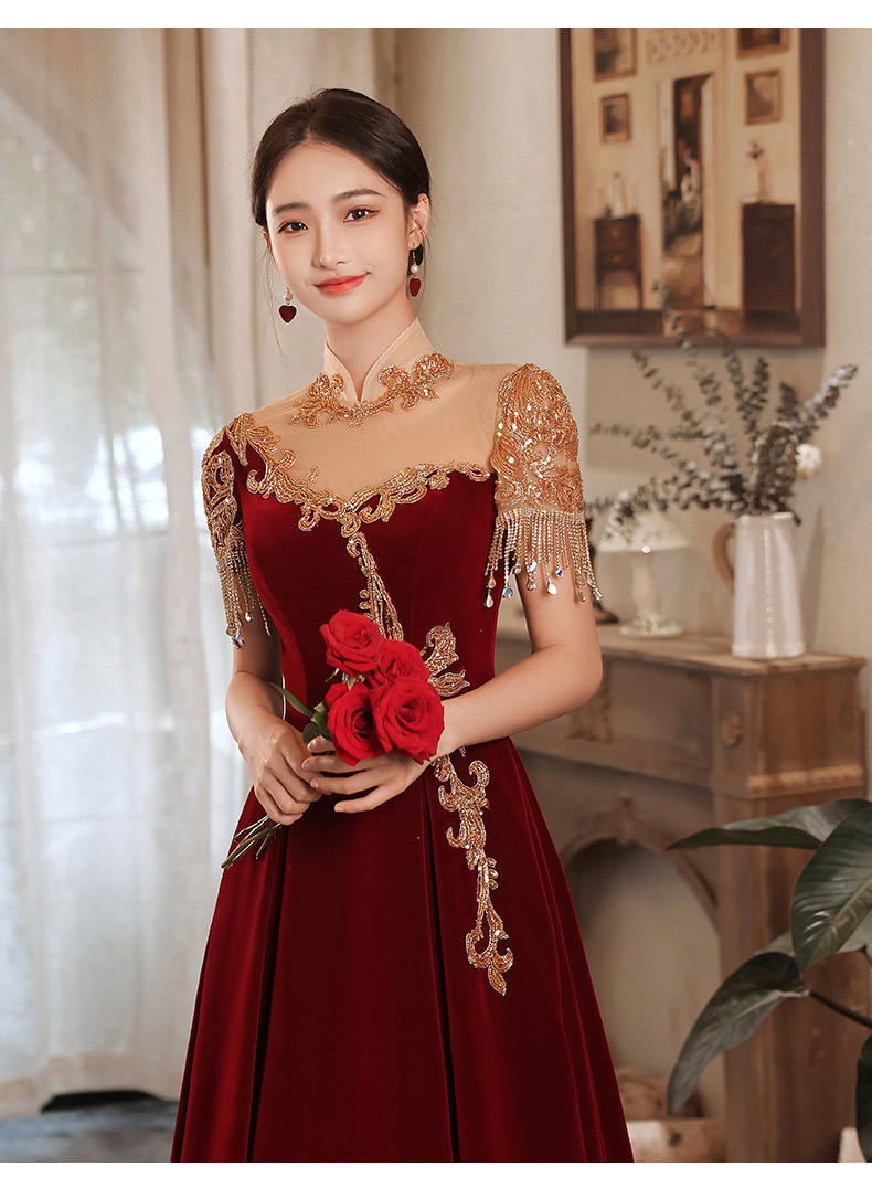 2023 red Mother of the Bride Dresses Bling shiny Gold Sequined beaded tassels Appliques off shoulder Party Dress Formal Wedding Elegant Guest Evening 