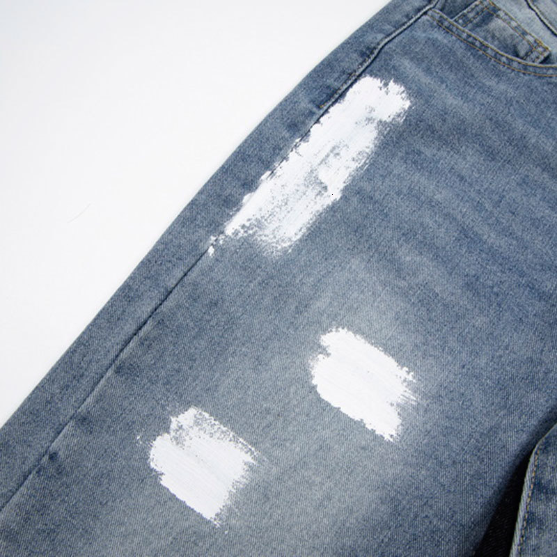 Men's Jeans Streetwear Splash Ink Men Women Patchwork Punk Hip Hop Pants Flared 2023 Spring Destroyed Ripped 230909