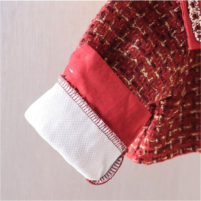 Spring Autumn Kids Girls Clothing Sets Fashion Children Princess Baby Long Sleeve Coat Jacket Tank Dress 3pcs Suit Outfits