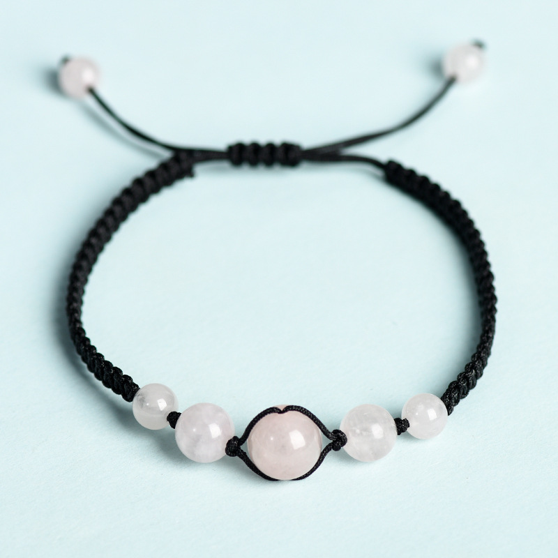 Natural Stone Tiger's Eye Aventurine Rose Quartz Agate Bead Bracelet Handmade Braid Bracelets Engry Healing Bangles Yoga Jewelry