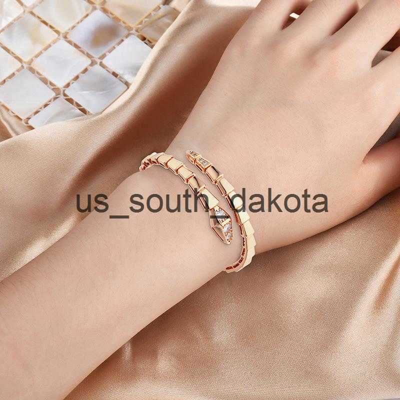 Chain Charm Bracelets Bone Women Open Adjustable For Stainless Steel Men Micro Diamond BraceletsCharm x0909