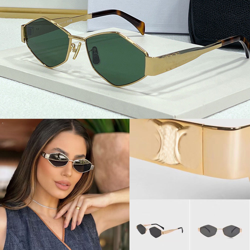 Triomphe Sunglasses Women Triomphe Metal Fashion Sunglasses lady casual and personalized metal sunglasses 4S254