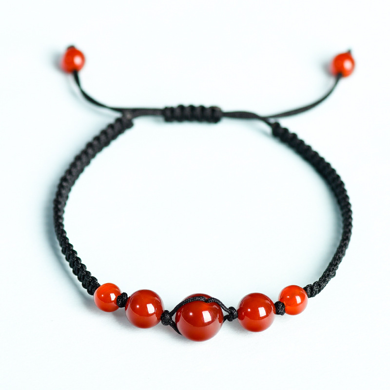 Natural Stone Tiger's Eye Aventurine Rose Quartz Agate Bead Bracelet Handmade Braid Bracelets Engry Healing Bangles Yoga Jewelry