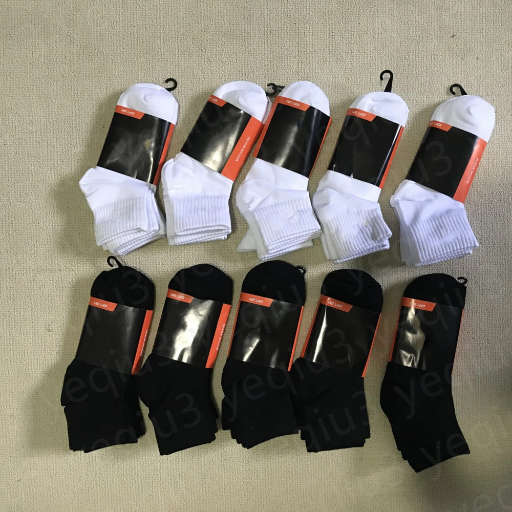 Mens Socks Women High Quality Cotton All-match Classic Ankle Letter Breathable Black and White Football Basketball Sports Sock Wholesale Uniform Size