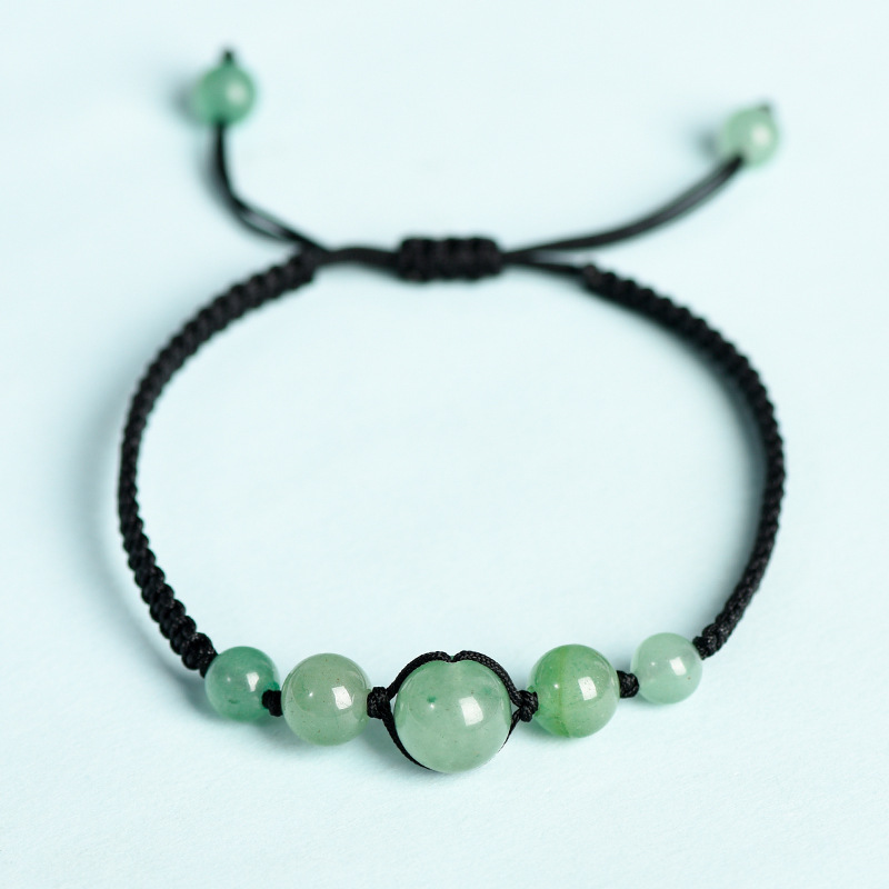 Natural Stone Tiger's Eye Aventurine Rose Quartz Agate Bead Bracelet Handmade Braid Bracelets Engry Healing Bangles Yoga Jewelry