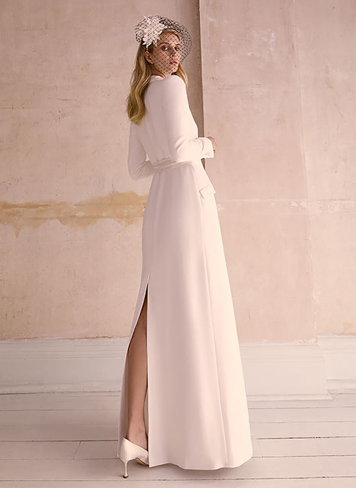 Fashion Show Women Long Jacket White Wedding Slim Fit Blazer Sets 1 Piece Custom Made For Lady Party Prom Wear