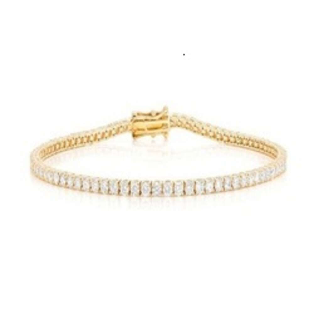 Wholesale Factory Price 6pt Prong Set Natural Dia Tennis Hip Hop Jewelry Good Quality Bracelet