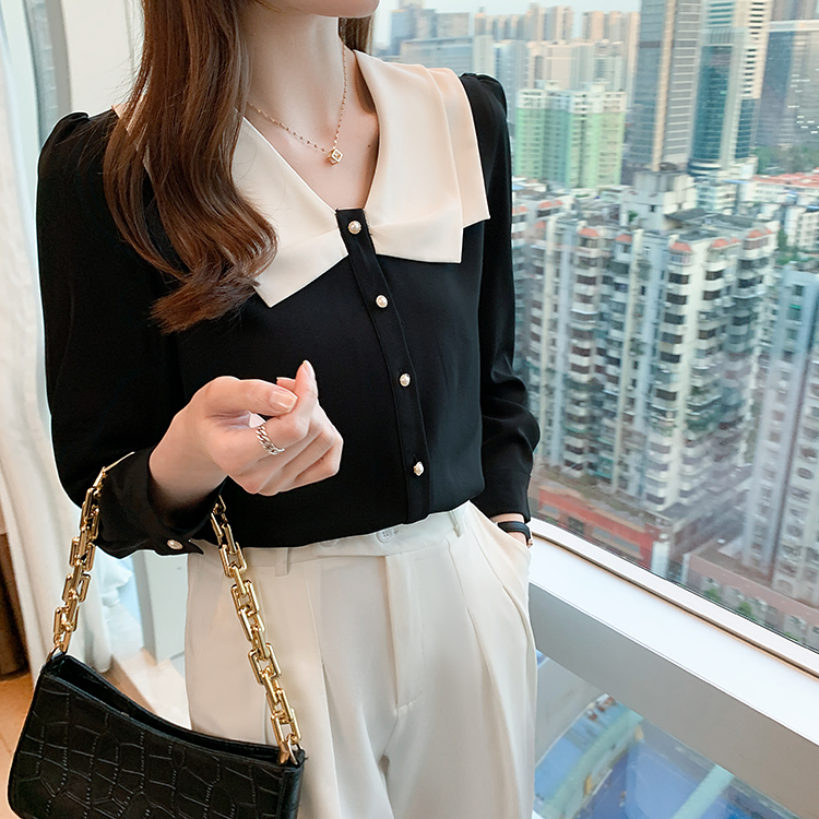 Women's Blouses Shirts Simple Autumn Elegant Single-Breasted Blouses Womens New Korean Loose Casual Vintage Shirts OL Office Wear Work Tops 2024