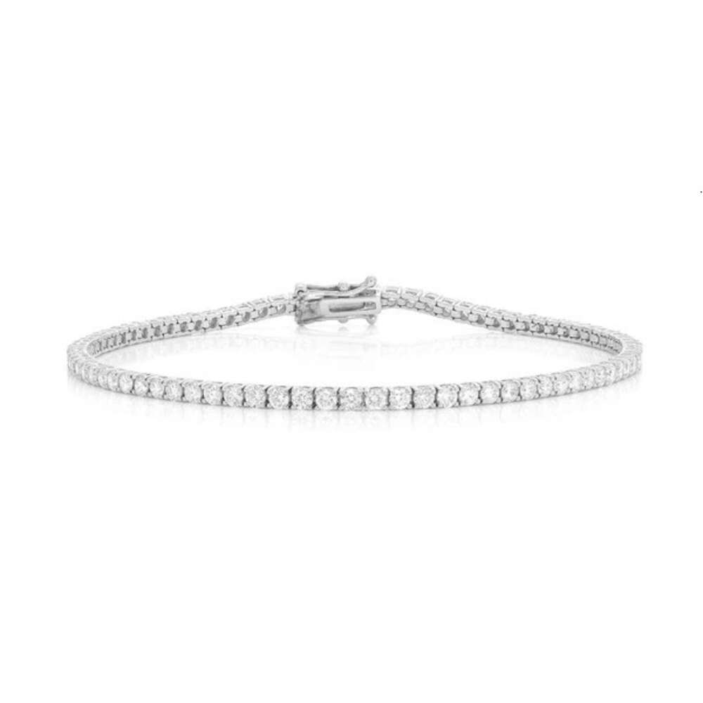 Wholesale Factory Price 6pt Prong Set Natural Dia Tennis Hip Hop Jewelry Good Quality Bracelet