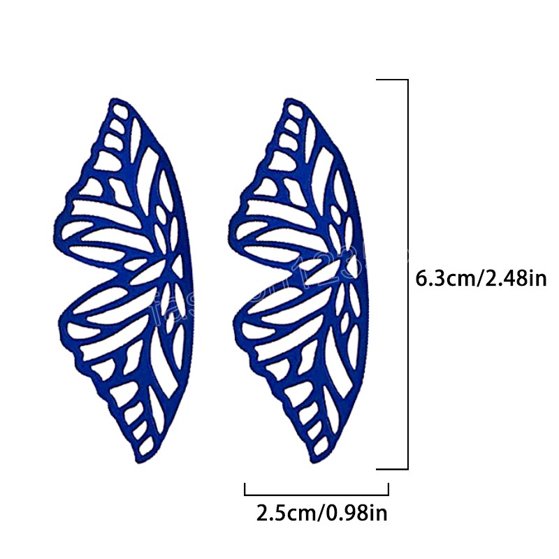 Fashion Hollow Butterfly Drop Dangle Earring For Women Metal Big Wing Pendant Earring Statement Jewelry Gift