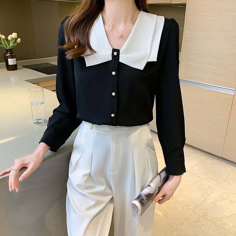 Women's Blouses Shirts Simple Autumn Elegant Single-Breasted Blouses Womens New Korean Loose Casual Vintage Shirts OL Office Wear Work Tops 2024