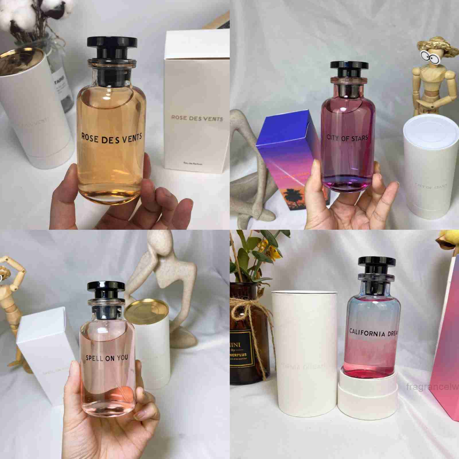 Women perfumes 12 Kinds sexy fragrance spray 100ml Rose des Vents California Dream Le Jour Se Leve Top Version quality brand eau de parfum EDP Perfume charming 965A