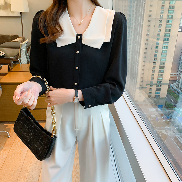 Women's Blouses Shirts Simple Autumn Elegant Single-Breasted Blouses Womens New Korean Loose Casual Vintage Shirts OL Office Wear Work Tops 2024