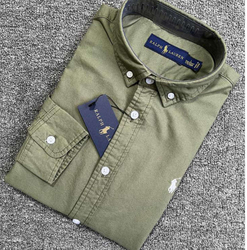 Little horse Mens Shirt polo polos Long Sleeve Business Autumn Leisure men casual loose Advanced Design 625ess