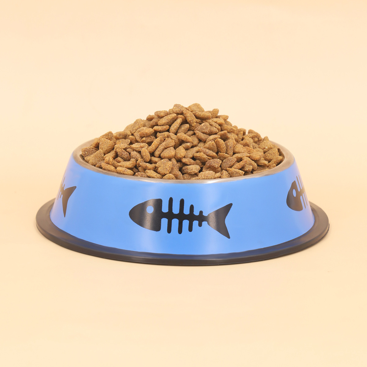YUEXUAN 2Pcs Cat Bowls Non-Slip Stainless Steel Small Cat Food Bowls Unbreakable Thicken Cat Feeder Suitable for Indoor Small Pets Easily Clean Lovely